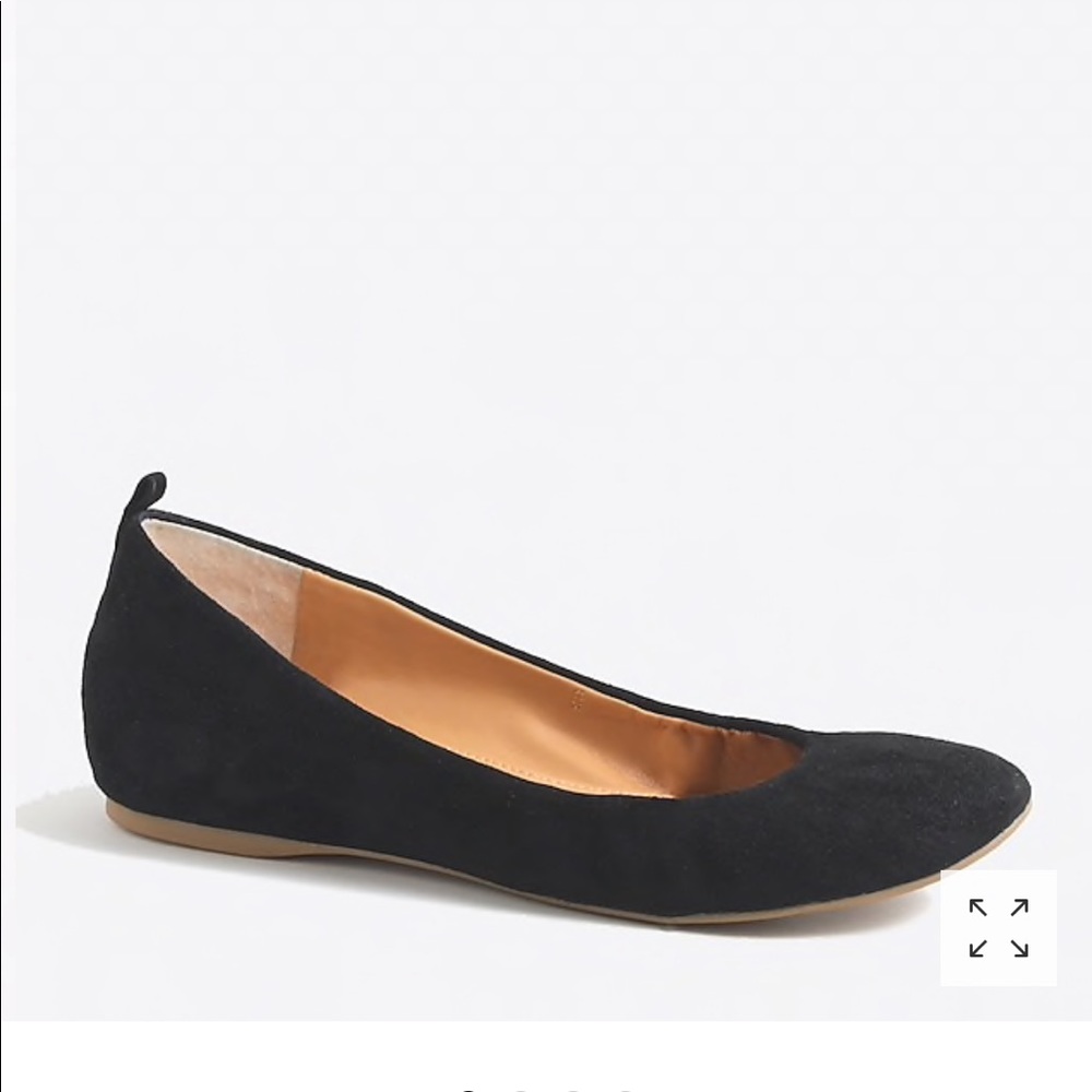 J crew factory black flats